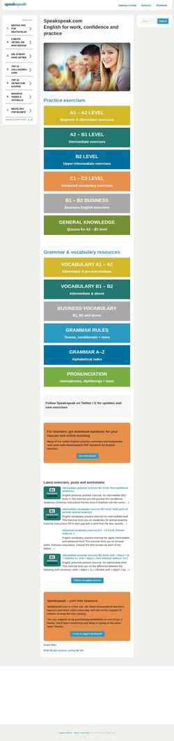 Schermafbeelding speakspeak.com