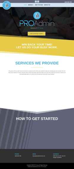 Screenshot proadminservices.net