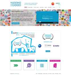 Screenshot www.nudgingforgood.com