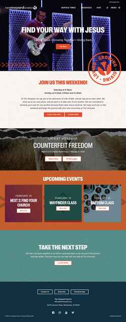 Screenshot thevineyard.org