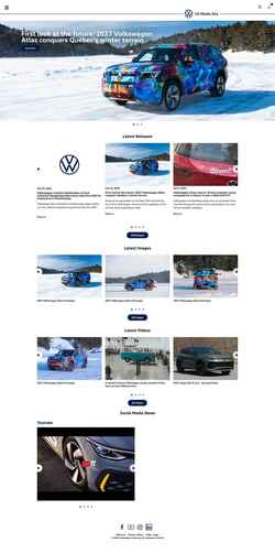 Screenshot media.vw.com