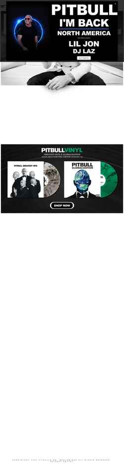 Skærmbillede pitbullmusic.com