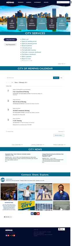 Screenshot memphistn.gov