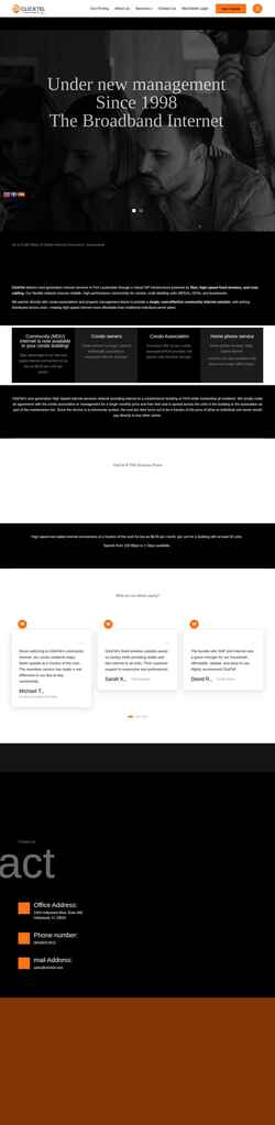 Screenshot clicktel.com