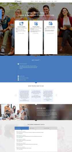 Снимак екрана www.focus2career.com