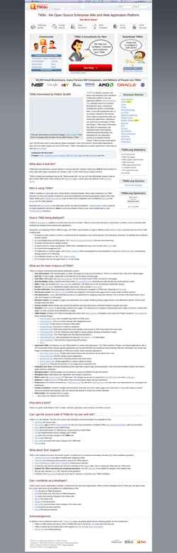 Screenshot twiki.org