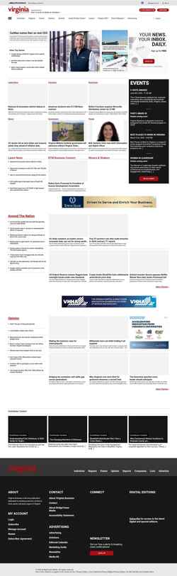 Снимак екрана virginiabusiness.com