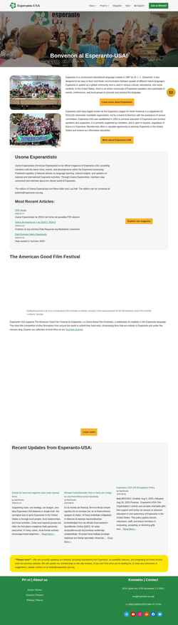 Ekran görüntüsü esperanto-usa.org