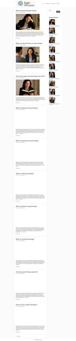 Screenshot rightofcourse.com