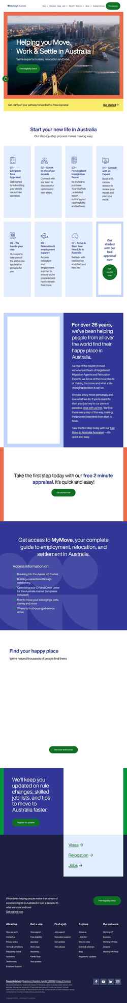 Snímek obrazovky workingin-australia.com