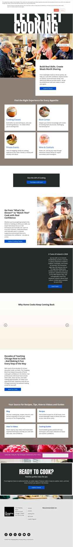 Ekran görüntüsü www.thechoppingblock.com