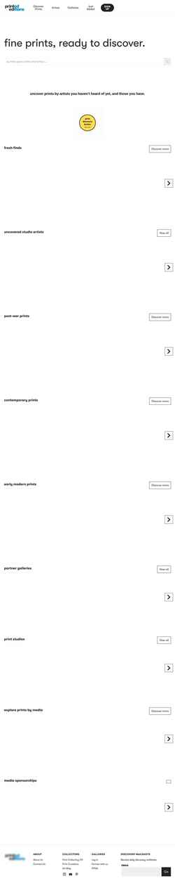 Screenshot www.printed-editions.com