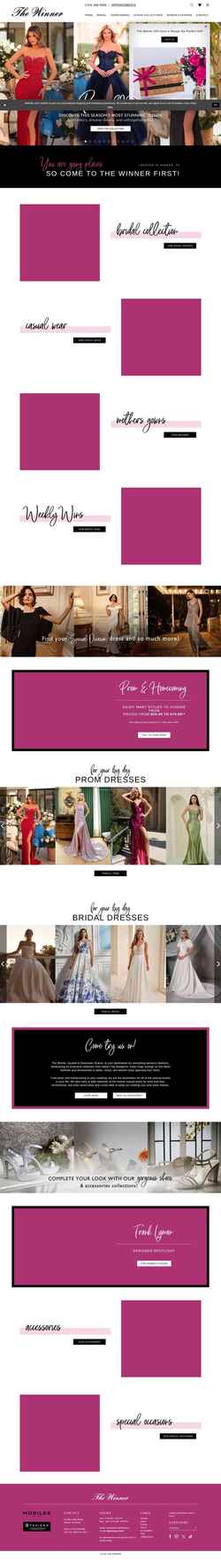 Ekraanipilt www.thewinneroutlet.com