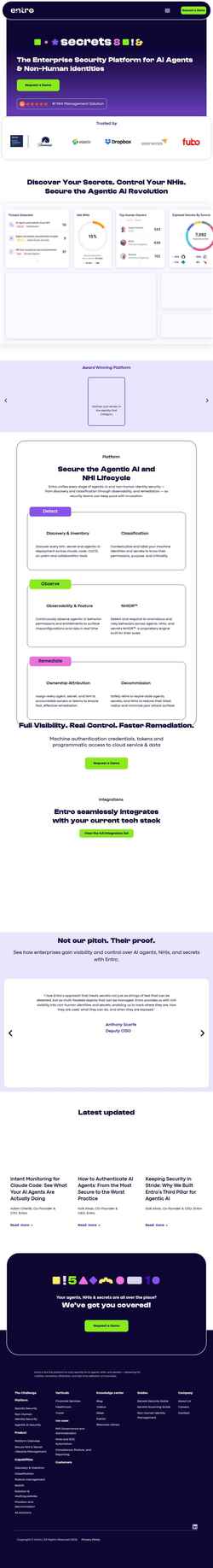 Screenshot entro.security