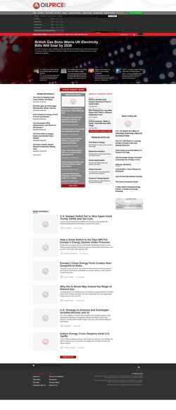Screenshot oilprice.com