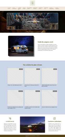 Screenshot camping-bilieu.fr