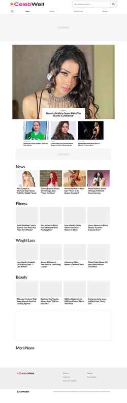 Screenshot celebwell.com