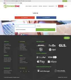 Screenshot my.forward2me.com