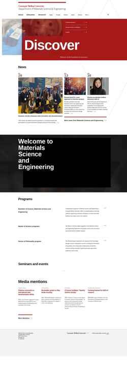 Captura de pantalla materials.cmu.edu