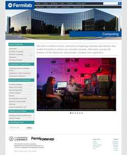 Snímka obrazovky computing.fnal.gov