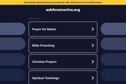 Screenshot askforamerica.org