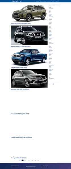 Posnetek zaslona vvm-auto.ru