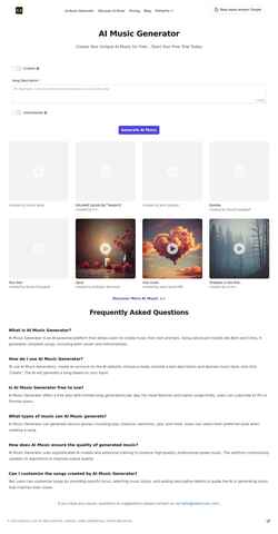 Screenshot xaaimusic.com