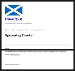Screenshot teachmeet.scot