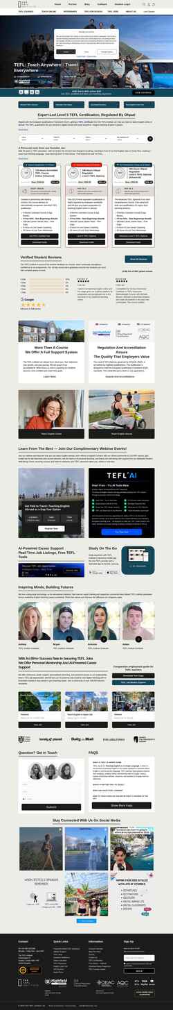 Screenshot teflinstitute.com
