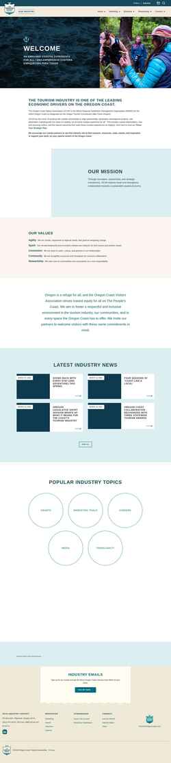 Screenshot industry.visittheoregoncoast.com