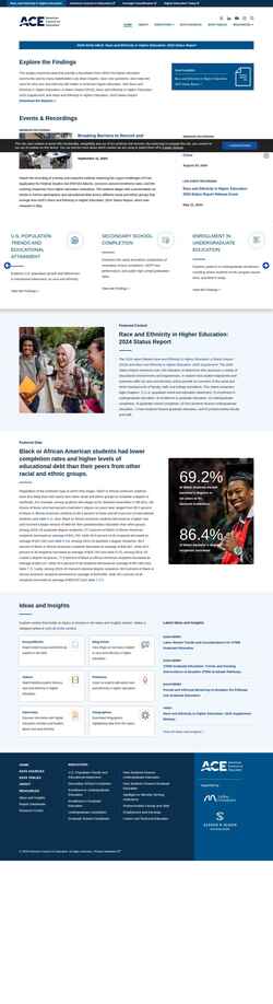 Screenshot www.equityinhighered.org