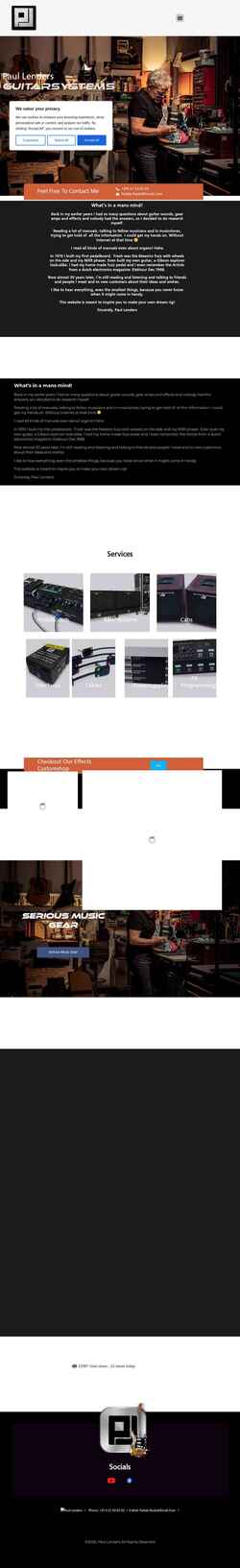 Screenshot paullenders.com