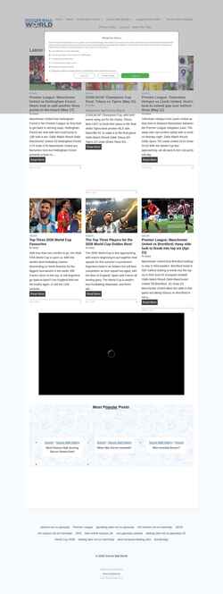 Captura de pantalla soccerballworld.com