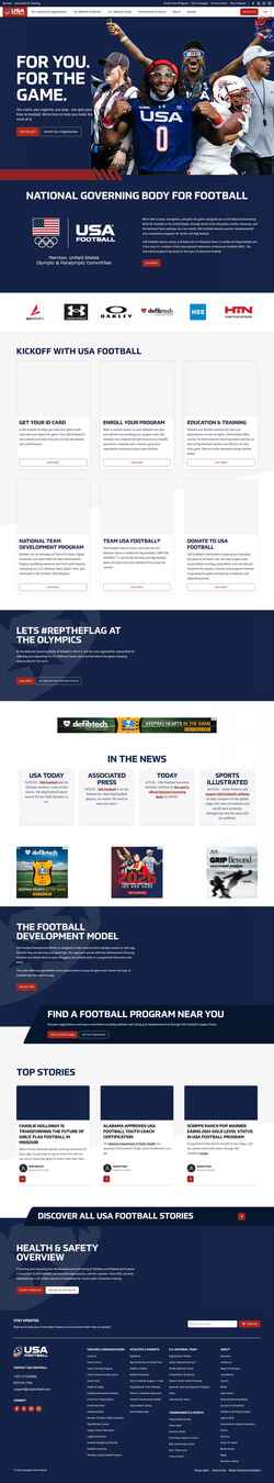 Zrzut ekranu usafootball.com