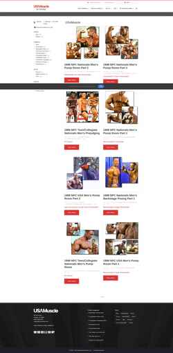 Screenshot store.usamuscle.com