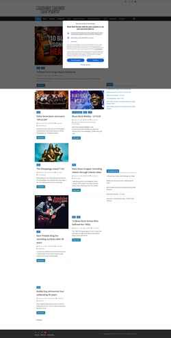 Skjermdump bluesrockreview.com
