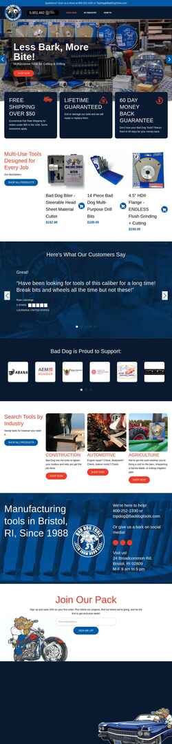 Screenshot baddogtools.com