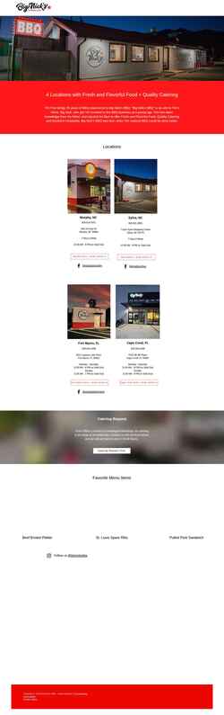 Screenshot www.bignicksbbq.com