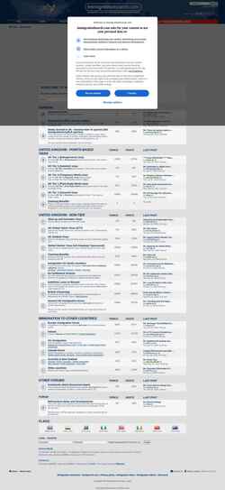 Captura de pantalla immigrationboards.com