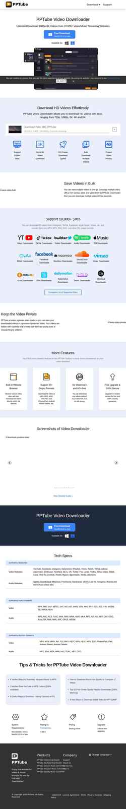 Screenshot pptube.org