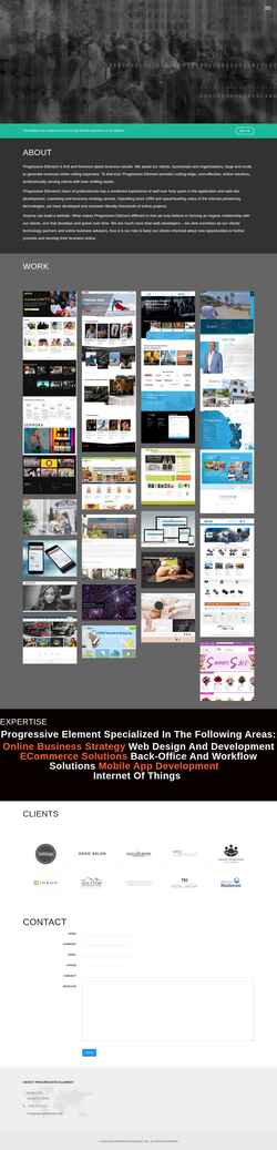 Screenshot www.progressiveelement.com