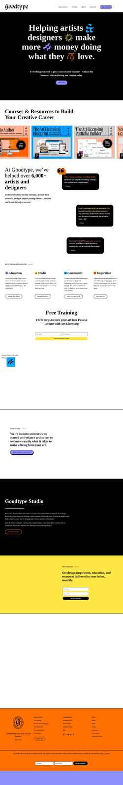 Captura de pantalla goodtype.us