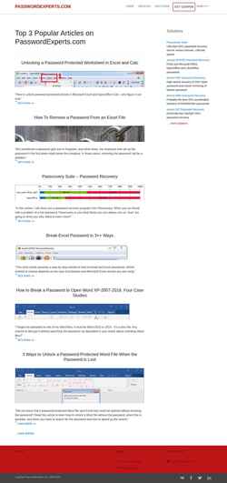 Screenshot passwordexperts.com