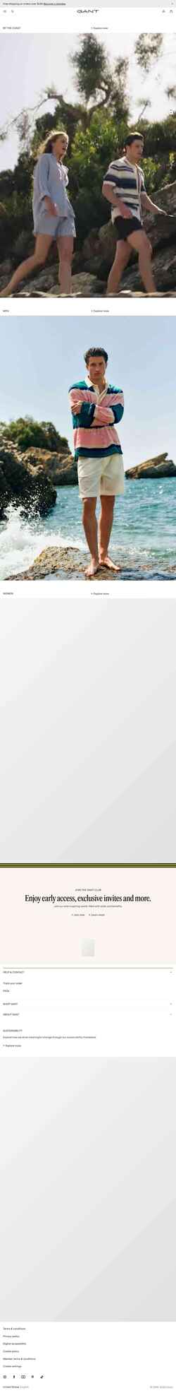 Screenshot gant.com