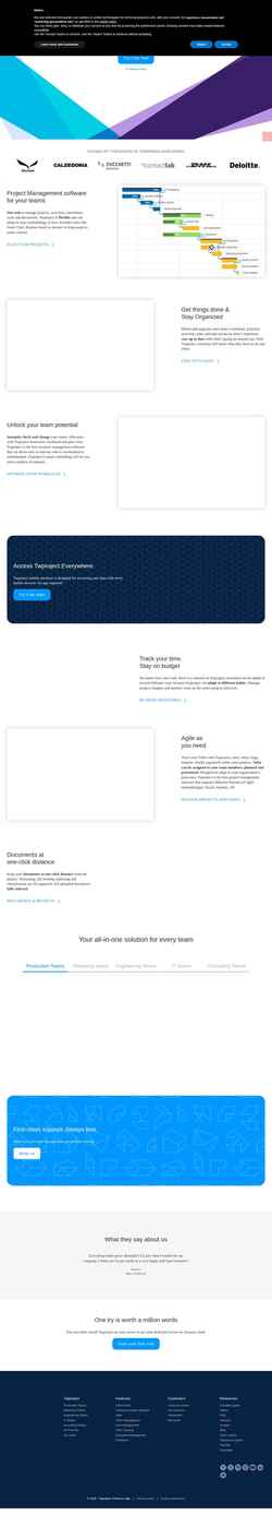 Screenshot twproject.com