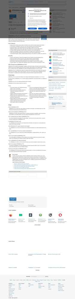 Schermata allwebmenus-pro.updatestar.com