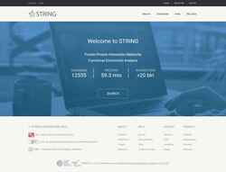 Снимак екрана string-db.org