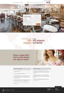 Екранна снимка www.loungepass.com