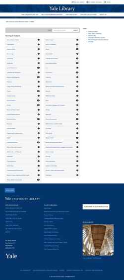 Skjermdump guides.library.yale.edu