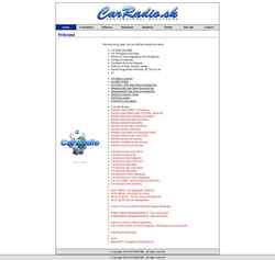 Captura de pantalla carradio.sk